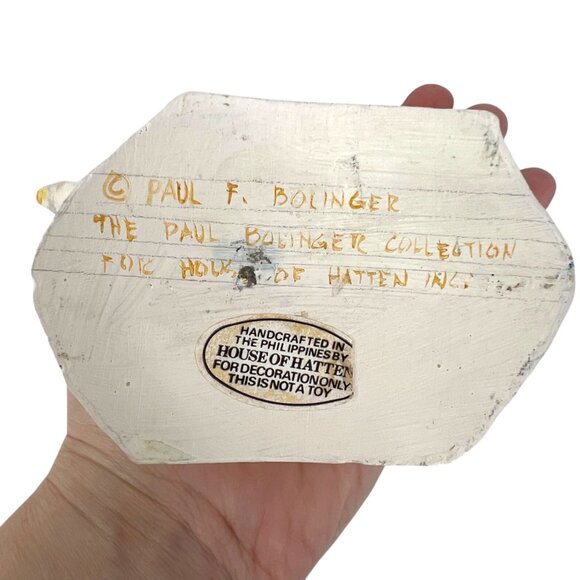 House Of Hatten Santa Figurine Paul F. Bolinger Dove Birdhouse 6" Holiday - Picture 7 of 8